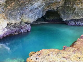 石垣島ウェイクボード 幻の島、青の洞窟シュノーケルならSEACATの写真1