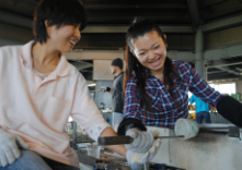 グラスアート青い風の写真1