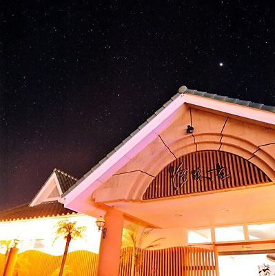 満天の星と海 瑠璃花の写真1