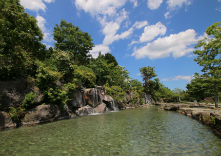 滝のある釣り堀 那須高原 清流の里の写真1