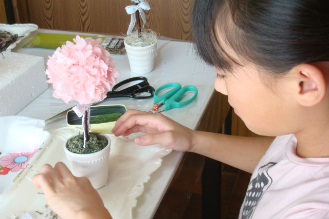 フラワーサロンピンクパフェの写真1