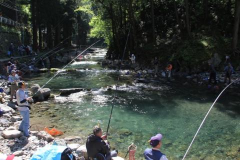 秋川国際マス釣場