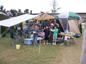 九十九里オートキャンプ場 太陽と海