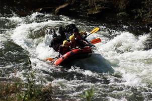 日野川下りラフティング