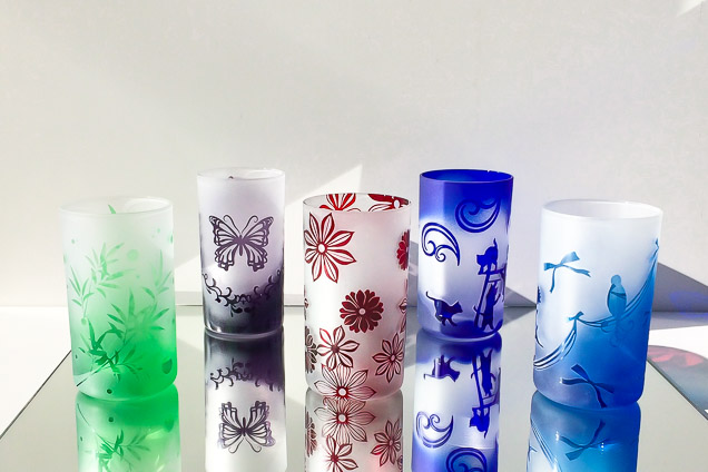 ガラス工芸たぁとんグラスの写真1