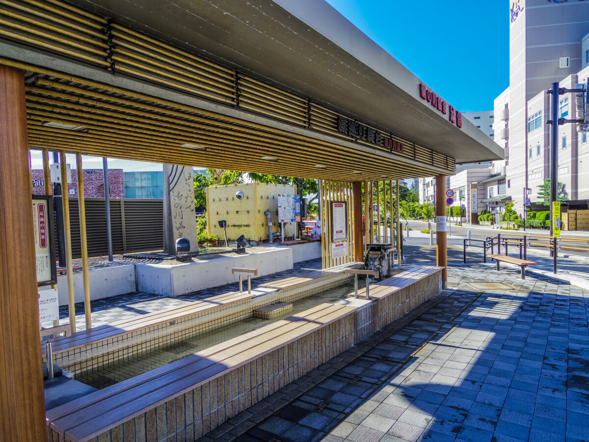 湯の川温泉足湯の写真1