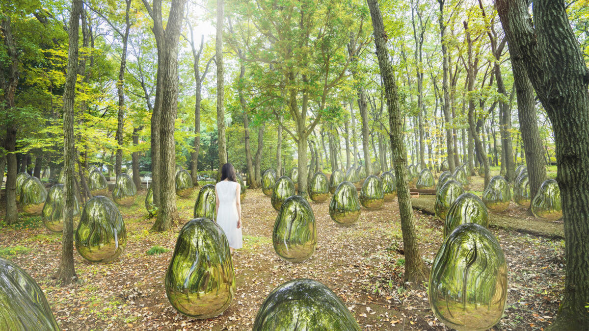 武蔵野樹林パーク・チームラボどんぐりの森の呼応する生命の写真6