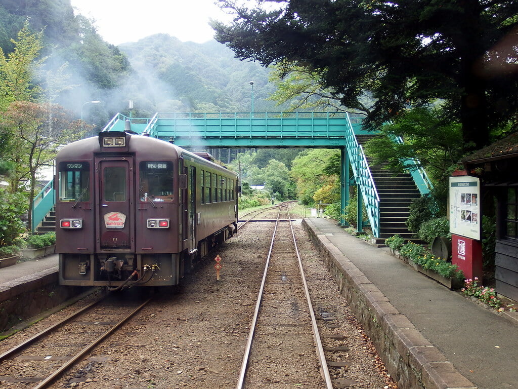 わたらせ渓谷鐵道 トロッコ列車の写真1
