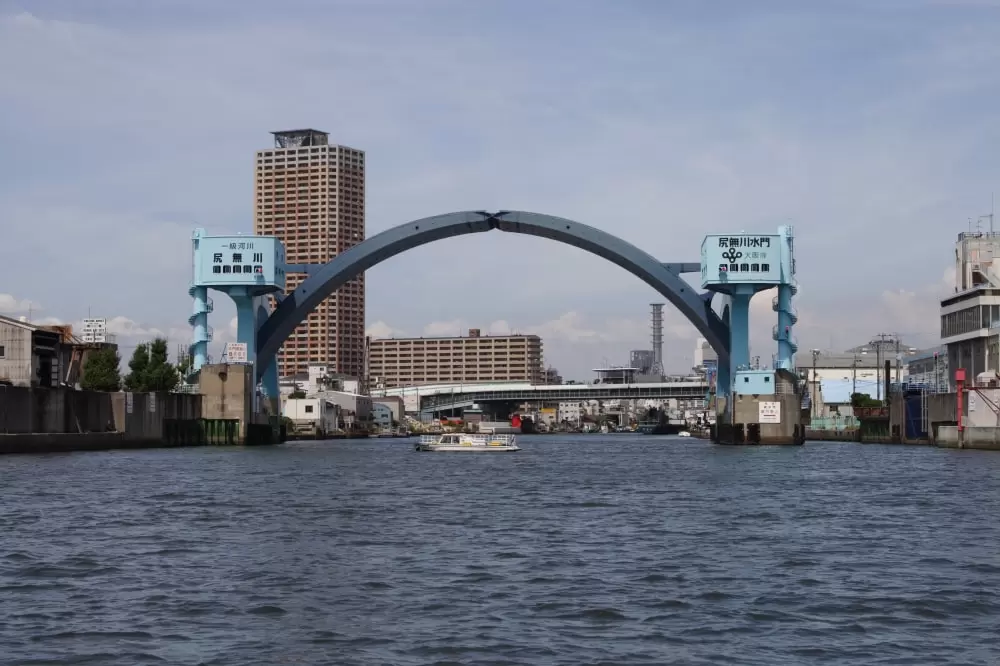 尻無川水門の写真1