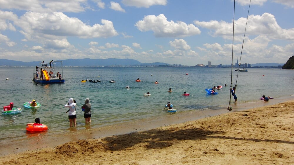 能古島キャンプ村海水浴場の写真1