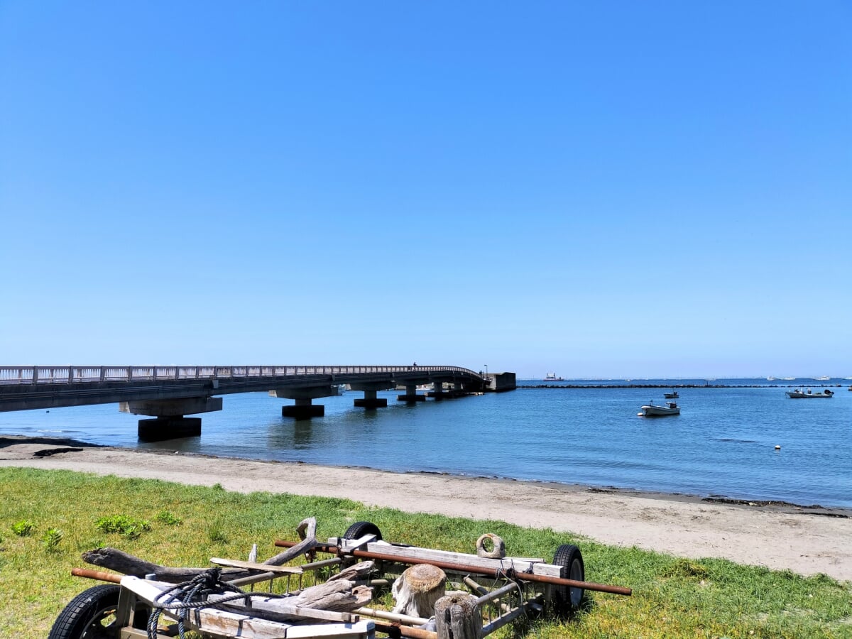 走水海岸 潮干狩り場の写真1
